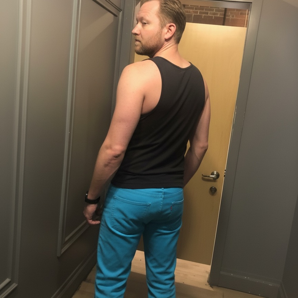 Urban Outfitters Tank Top and Express Blue Pants